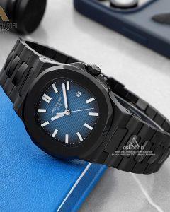 ساعت پتک صفحه آبی و مشکیPatek Philippe Nautilus Black Venom 2