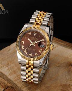 Rolex-datejust-Sh3D-04 رولکس دیت جاست قهوه ای
