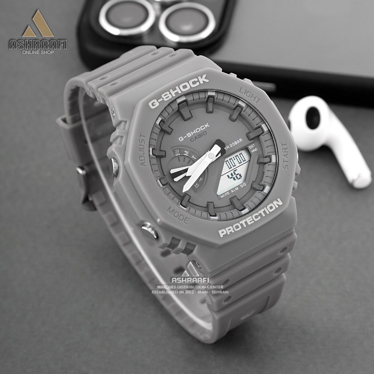 خرید و قیمت ساعت جیشاک های کپی G-Shock GA-2100Gray01