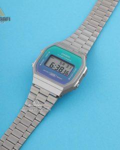 ساعت کاسیو وینتیج صفحه آبی و سبز Casio A168WER-2A