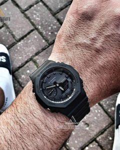 Casio-G-Shock-GA-2100-1A1-04 عکس روی دست جی شاک Casio G-Shock GA-2100-1A1