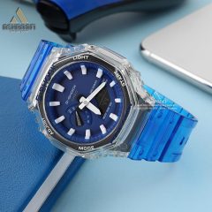 G-Shock-GA-2100BC54-03 فروش ساعت جی شاکهای کپی شیشه ای آبی 2100BC54