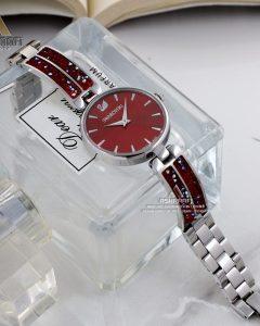 Swarovski-Dream-Rock-SR2-03 ساعت زنانه سواروسکی قرمز سیلورSwarovski Dream Rock SR2
