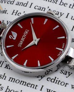 Swarovski-Dream-Rock-SR2-04 ساعت زنانه سواروسکی قرمز نقره ایSwarovski Dream Rock SR2
