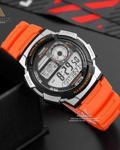خرید ساعت اسپرت نارنجی Casio AE-1000W-4BV