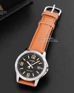 خرید ساعت بند چرمیCasio MTP-V004L-1B2