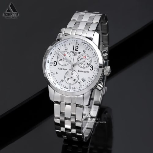 ساعت تیسوت صفحه سفید Tissot Prc200-T809SW