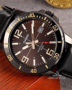 ساعت مچی کاسیو بند چرمی Casio MTP-VD01BL-5BV