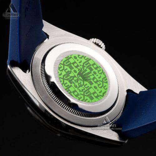 درب پشت ساعت رولکس مردانه پرپچوال Rolex Perpetual Dark Blue 02