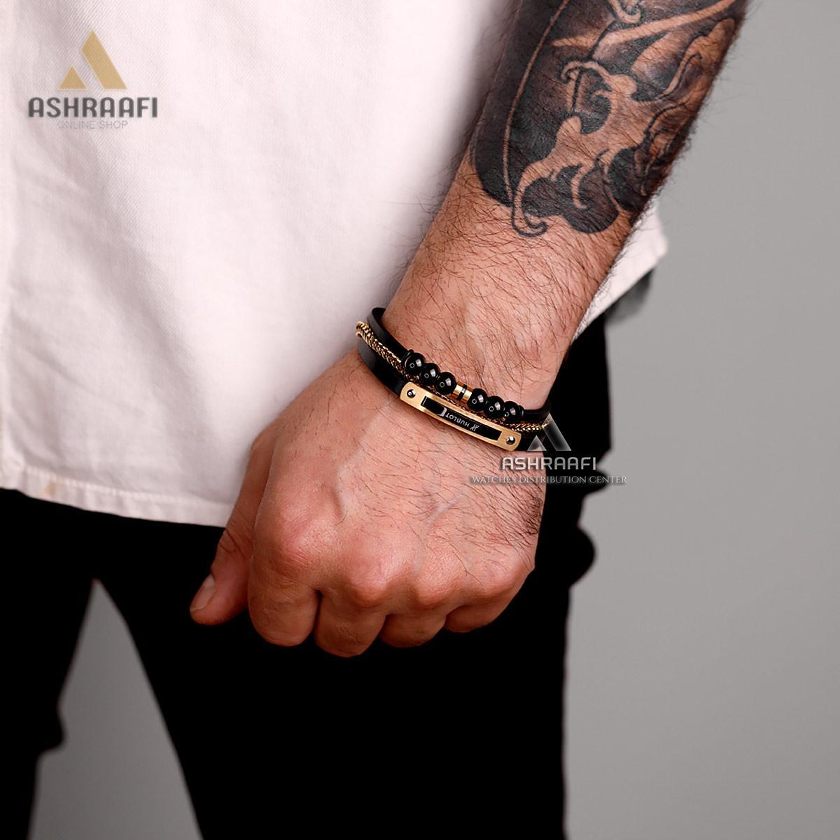 دستبند چرمی مردانه Hublot Bracelet C5G