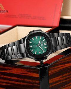 ساعت پتک فیلیپ تمام مشکی زنانه Patek Philippe Nautilus Black-Gr1