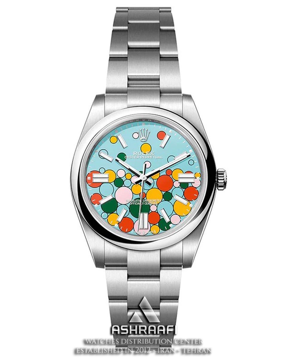ساعت رولکس اویستر پرپچوال Rolex Oyster Perpetual Turquoise 01