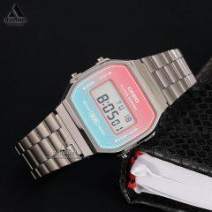 ساعت کاسیو نوستالژیک صفحه رنگی Casio A168WERB-2A