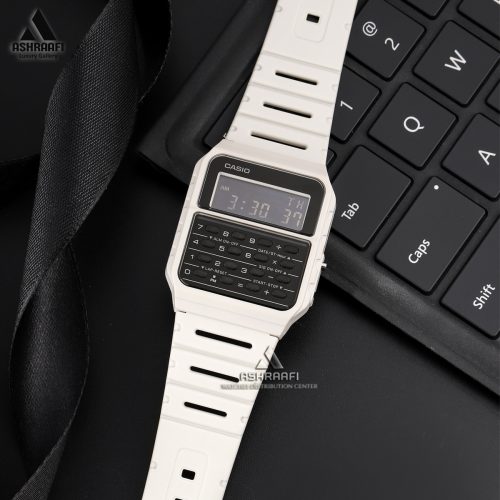 Casio-CA-53WF-8B-05 ساعت کاسیو سفید Casio CA-53WF-8B
