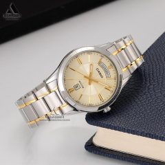 ساعت مردانه کاسیو دو رنگ Casio MTP-1381G-9AV