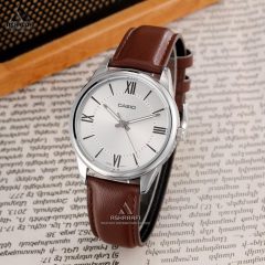 کاسیو بند چرمی قهوه ای Casio MTP-V005L-7B5
