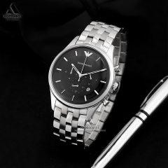 ساعت مردانه امپریو آرمانی صفحه مشکی Emporio Armani AR11017
