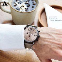 ساعت مردانه امپریو آرمانی بند چرمی Emporio Armani AR11107