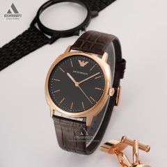 ساعت مردانه امپریو آرمانی با بند چرمی Emporio Armani AR80021