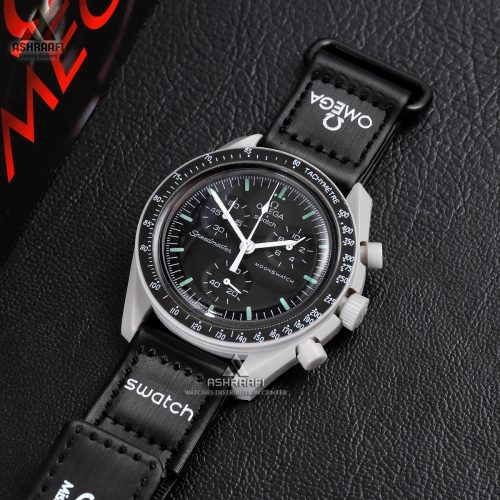 امگا سواچ مشکی طوسی