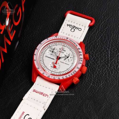 امگا سواچ قرمز سفید
