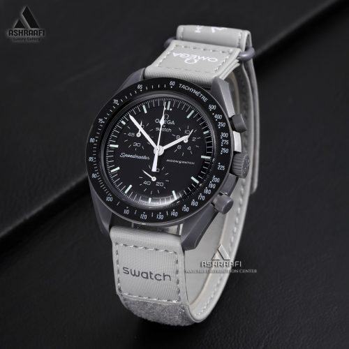 خرید ساعت امگا سواچ مشکی طوسی