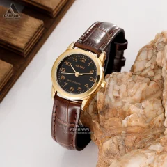 کاسیو زنانه بند چرمی