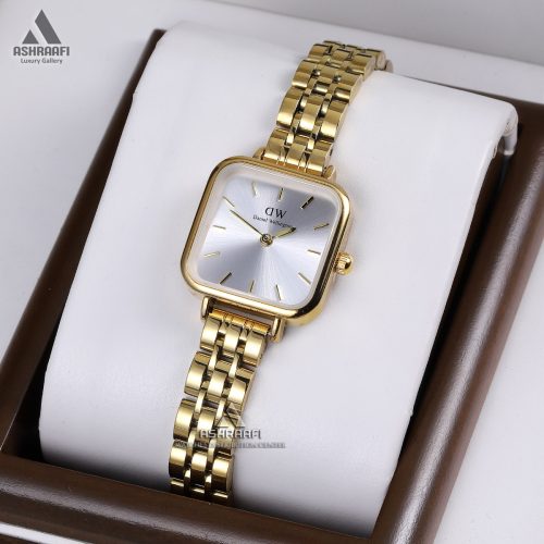 ساعت دنیل ولینگتون صفحه نقره ای