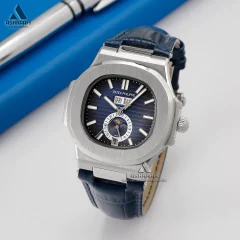ساعت پتک فیلیپ بند چرمی Patek Philippe Nautilus L-BS6