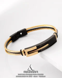 دستبند کابلی طلایی