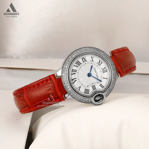 ساعت زنانه کارتیه بالن بلو نگین دار