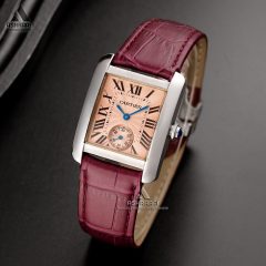 ساعت کارتیه بند چرمی Cartier Tank SrG1