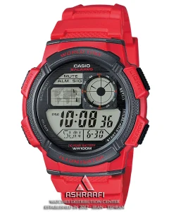 ساعت کاسیو قرمز Casio AE-1000W-4AV