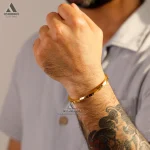 خرید دستبند طلایی مردانه