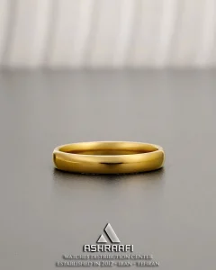 انگشتر طلایی ساده Gold Steel Ring