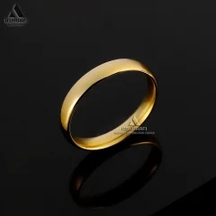 Gold Steel Ring-02 انگشتر رینگ طلایی Gold Steel Ring