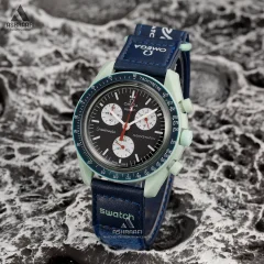 ساعت امگا سواچ سورمه‌ای Omega x Swatch Speedmaster EAR-M