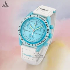 ساعت امگا سواچ آبی Omega x Swatch Speedmaster URA-M