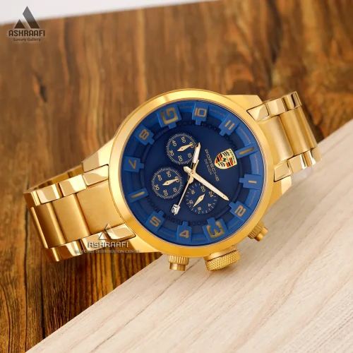 ساعت پورشه دیزاین صفحه آبی