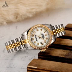 ساعت زنانه رولکس دیت جاست دو رنگ Rolex DateJust Ds-SG89S