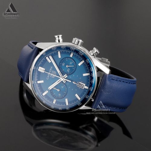 ساعت تگ هویر بند چرمی Tag Heuer Carrera Chronograph SDb8