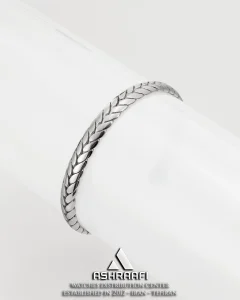 دستبند استیل مردانه Texture Bracelet S01