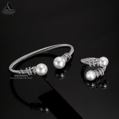 دستبند ست مرواریدی Bracelet & Ring Set WS1