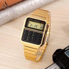 Casio-CA-500WEG-1A-02 ساعت کاسیو ماشین حسابی طلایی Casio CA-500WEG-1A