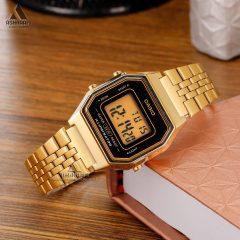 Casio-LA680WGA-1D-04 کاسیو نوستالژیک طلایی Casio LA680WGA-1D