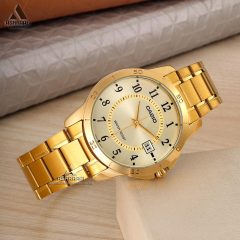 ساعت مچی طلایی Casio MTP-V004G-9B