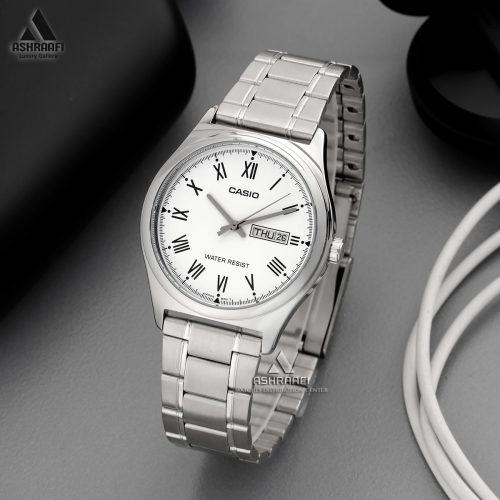 ساعت کاسیو نقره‌ای Casio MTP-V006D-7B