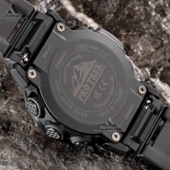 Casio-ProTrek-PRW-35Y-1B-04 درب پشت ساعت Casio ProTrek PRW-35Y-1B