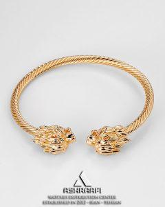 دستبند النگویی طلایی Lion Bracelet G1