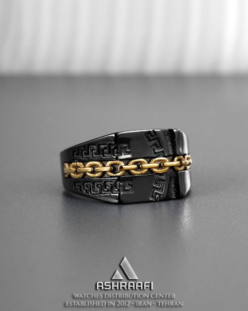 انگشتر مردانه مشکی Men Ring KG02